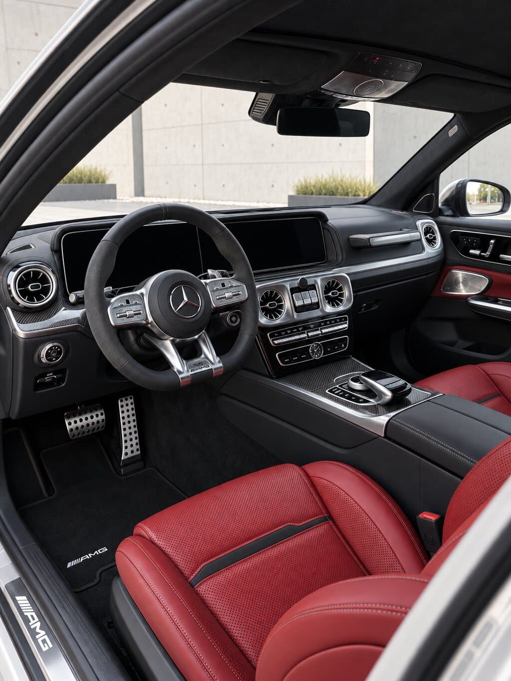 Mercedes-AMG G 63 Wit met rood interieur — 4